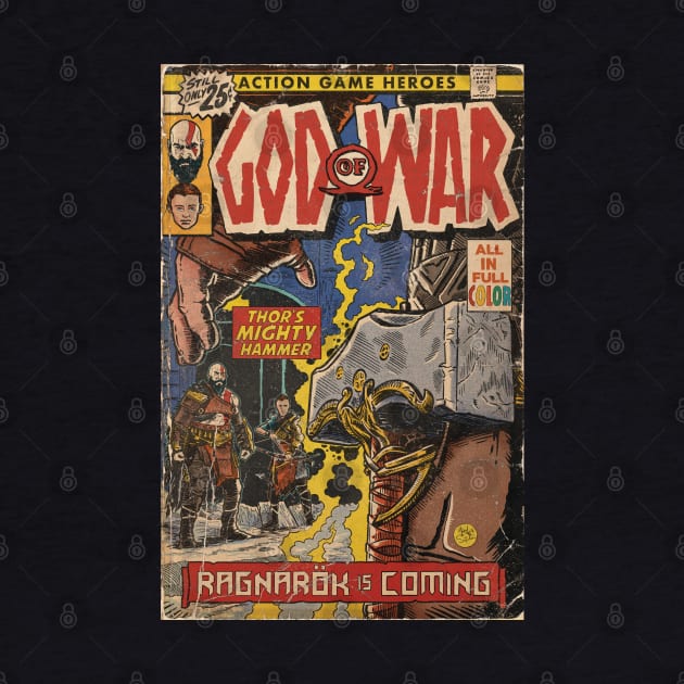 God of War Ragnarök Comic book cover Fan Art by MarkScicluna